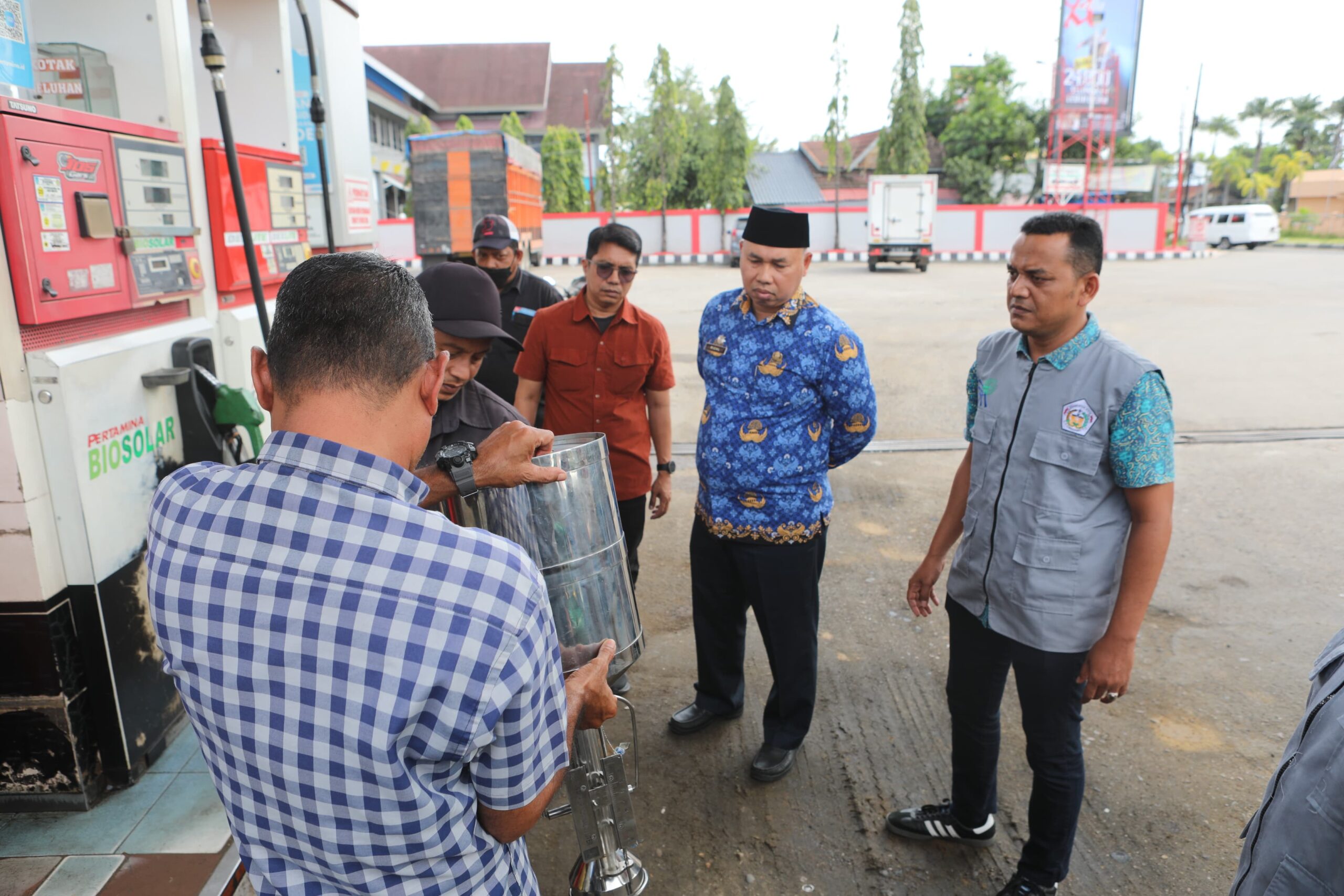 Jelang Liburan Nataru, Disperindagkop Lhokseumawe Sidak SPBU