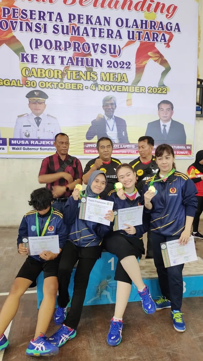 Tenis Meja Sumbang Emas Ketiga Labuhanbatu