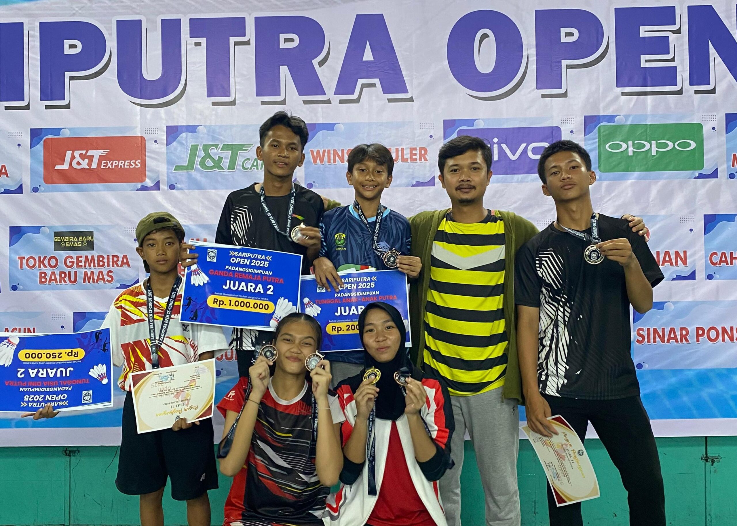 PBSI Asahan Borong 6 Juara Sariputra Open