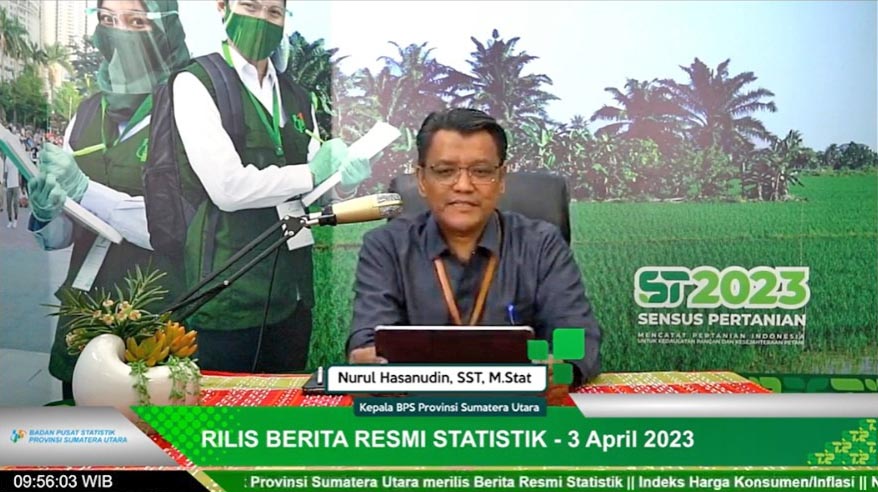 Maret 2023, Sumut Deflasi 0,31 Persen