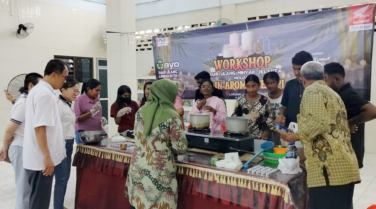Honda Gelar Workshop Daur Ulang Minyak Jelanta