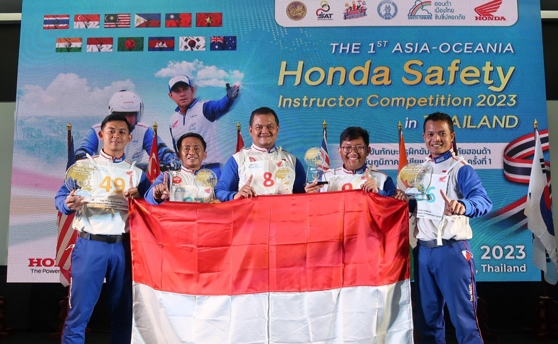 Instruktur Honda Juara Kompetisi Safety Riding Asia &amp; Oceania