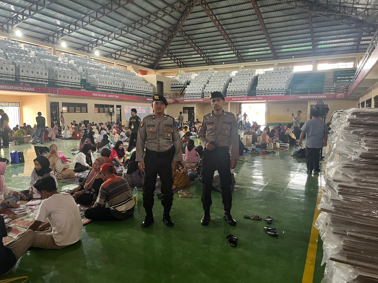 Polres Langkat Amankan Penyortiran Dan Pelipatan Kertas Suara Pilkada