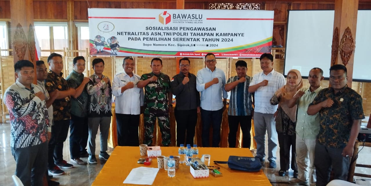 Bawaslu Tapsel Ajak Masyarakat Awasi Netralitas ASN Dan TNI/Polri