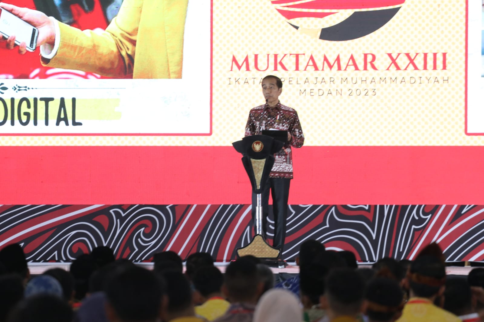 Jokowi Buka Muktamar Ikatan Pelajar Muhammadiyah di Deli Serdang