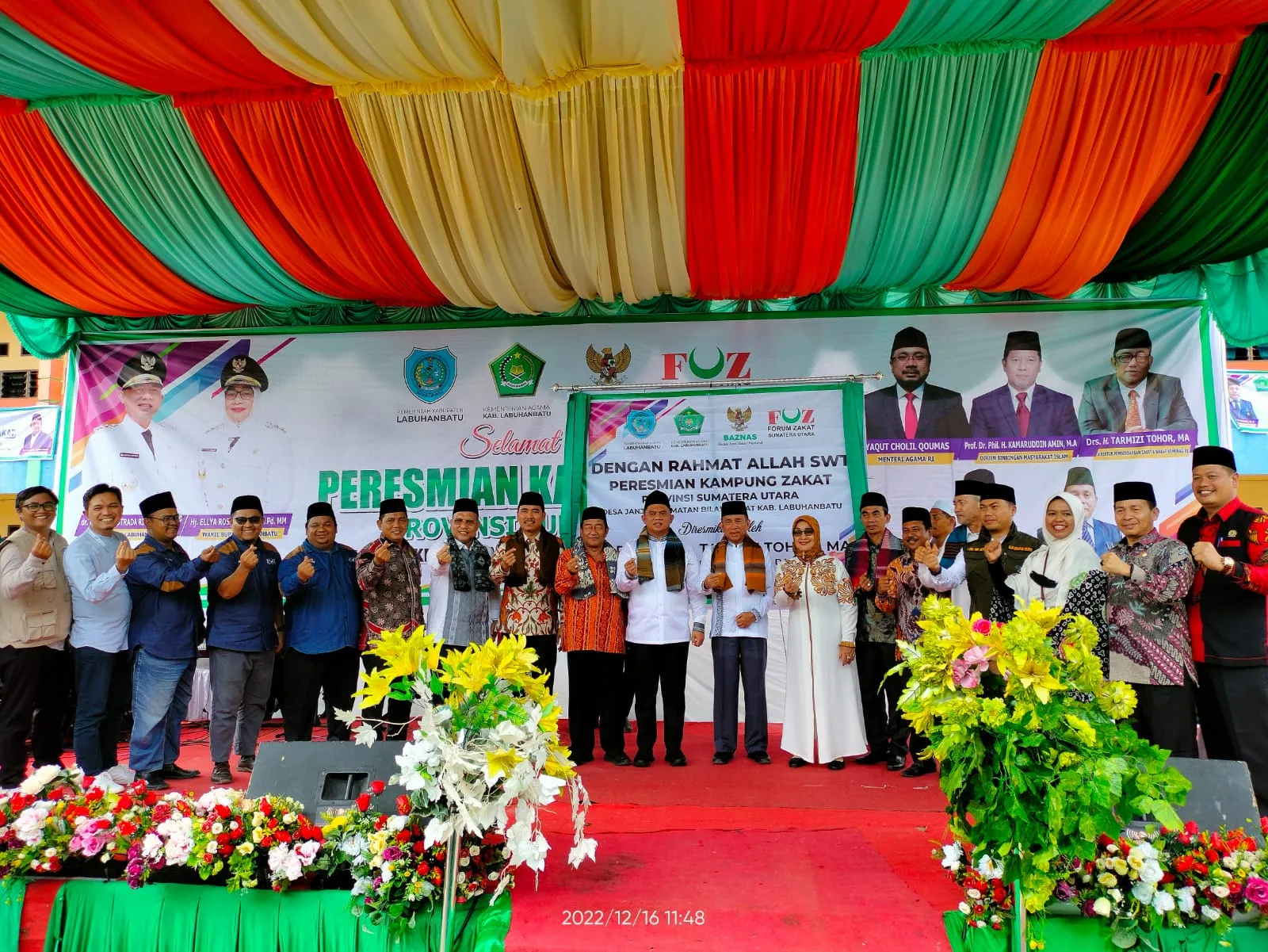 <em>Direktur Pemberdayaan Zakat dan Wakaf Kemenag RI Resmikan Kampung Zakat di Labuhanbatu</em>