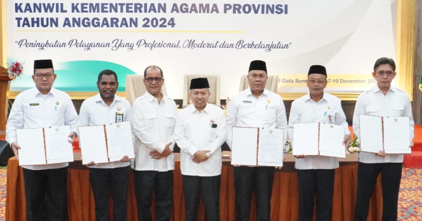 Kanwil Kemenag Sumut Tandatangani Perkin Tahun 2024