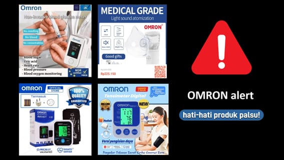 OMRON Healthcare Indonesia Temukan  Produk Palsu Bermerek OMRON