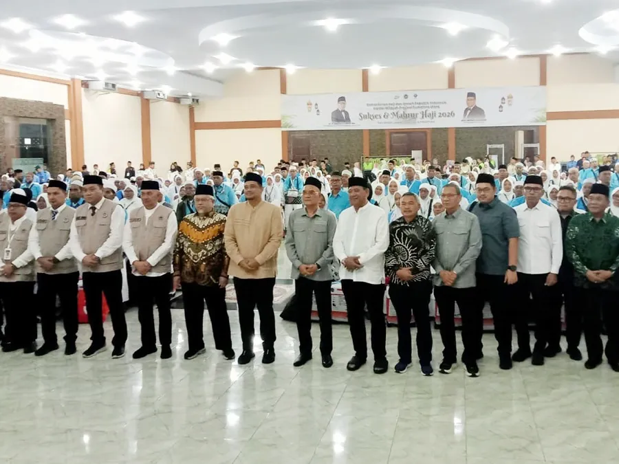 Calhaj Kloter 2 Langkat Dilepas Anggota DPR RI, Gubernur Dan Bupati