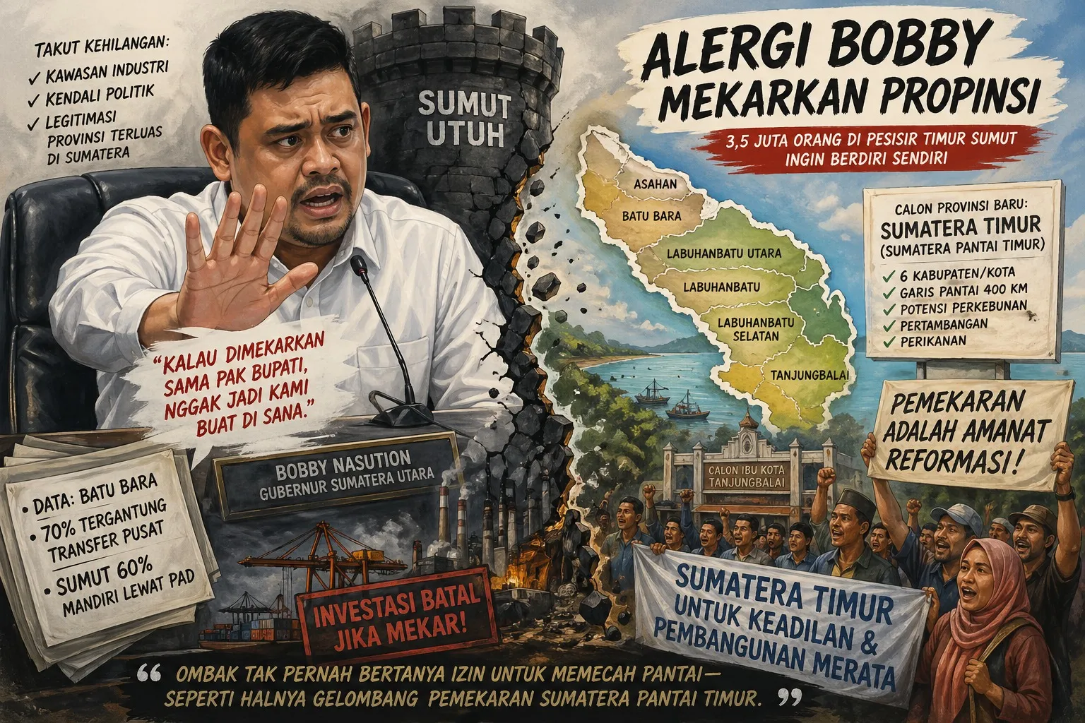 Alergi Bobby Mekarkan Provinsi