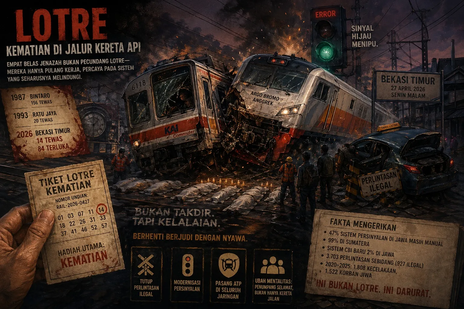 "Lotre" Kematian di Jalur Kereta Api