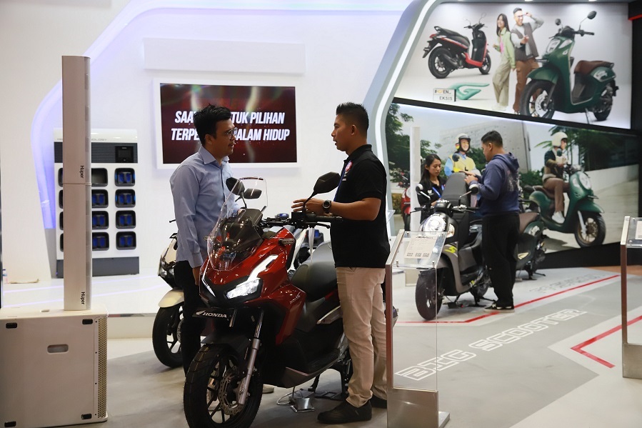 Ragam Gaya Hidup Bersepeda Motor Di Booth Honda GIIAS 2023