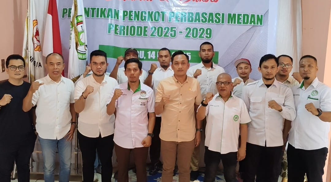 Ketum KONI Medan Hadiri Pelantikan Perbasasi Medan