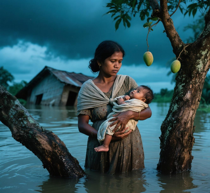 Cerita Pilu Dari Simpang Empat Mereudu: Pengorbanan Seorang Ibu Di Tengah Amukan Banjir
