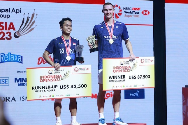 Ginting Belum Beruntung Lawan Axelsen