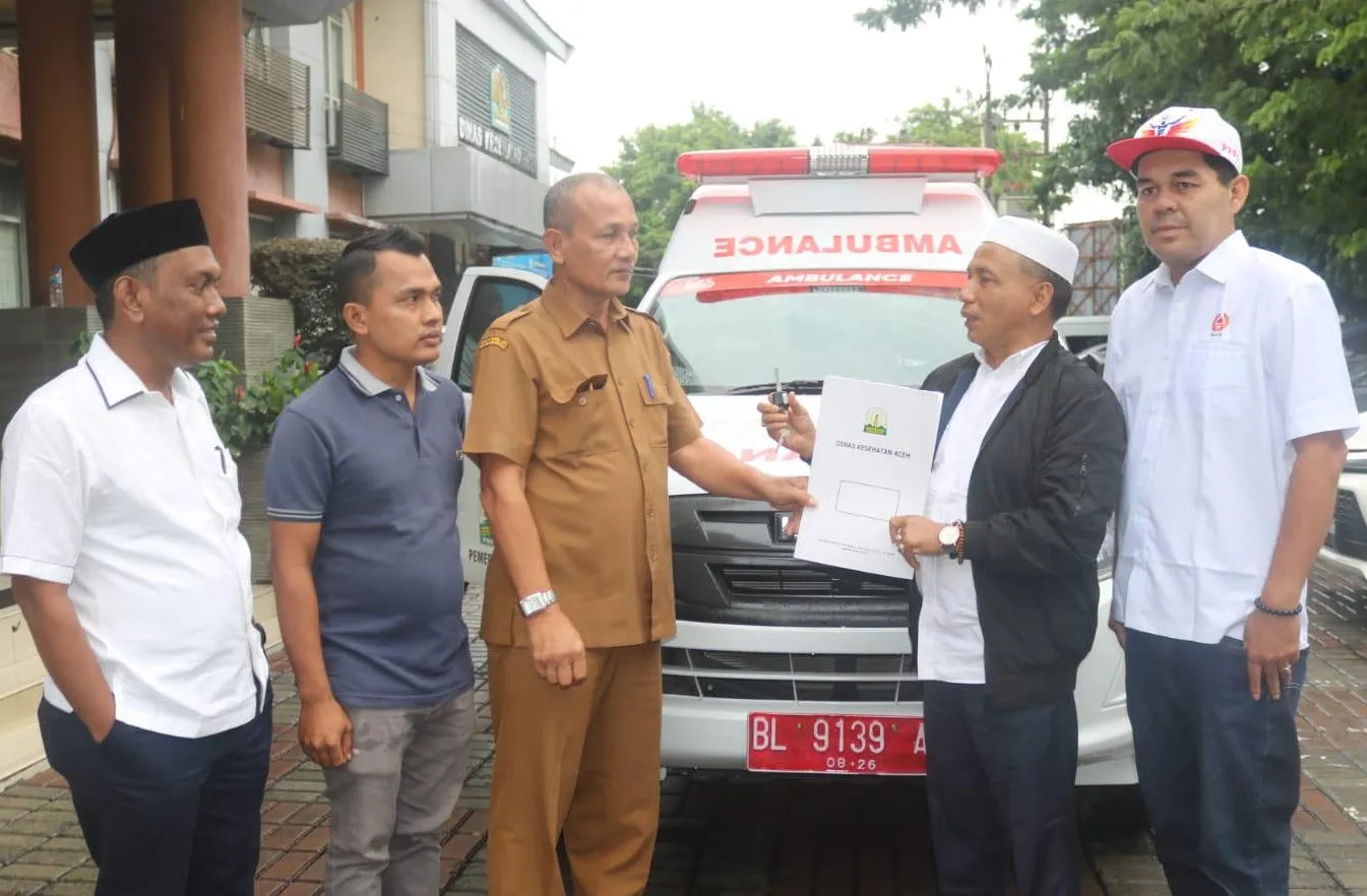 KONI Aceh Terima Hibah Mobil Ambulans