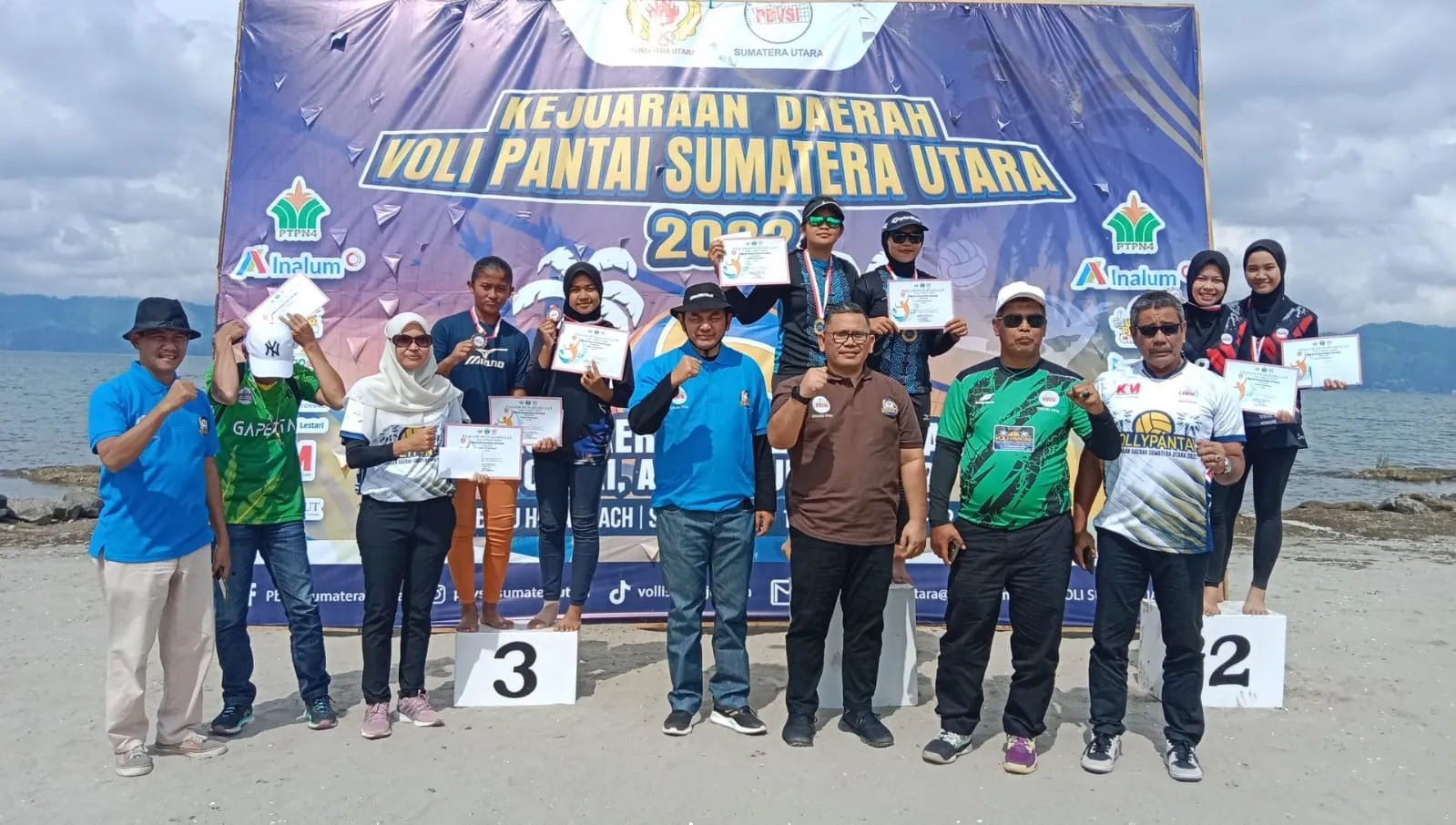 Kejurda Voli Pantai PBVSI Sumut Sukses