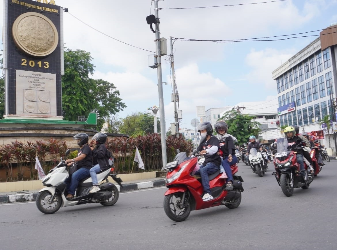 Convoy Merdeka Bakar Semangat Nasionalisme Bikers Honda