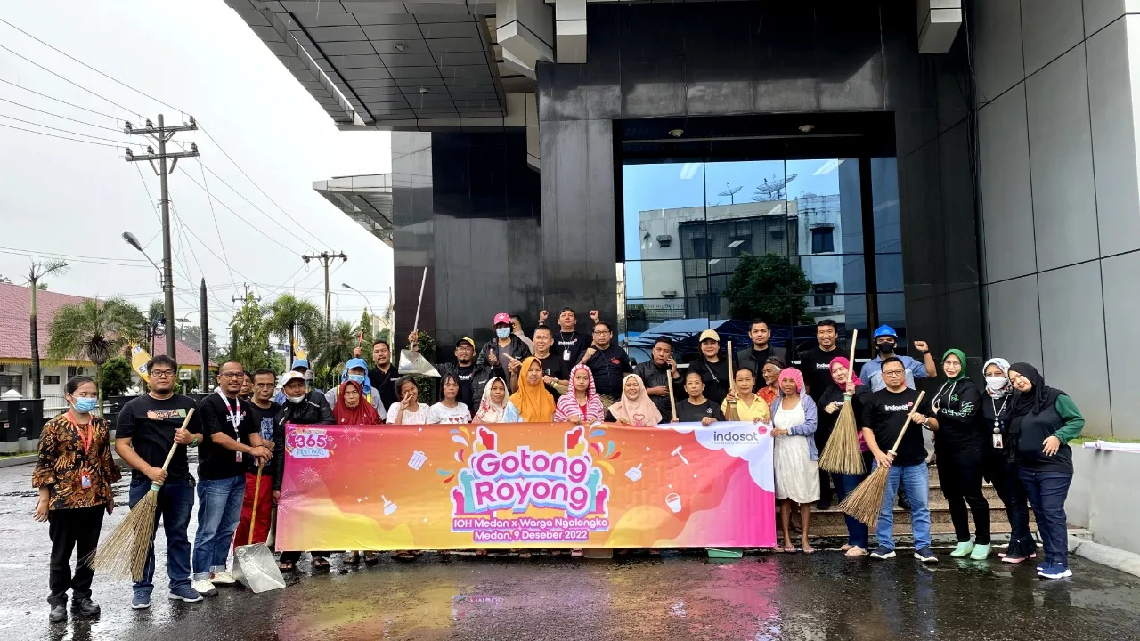 IOH Region Sumatera Gelar Kerja Bakti dan Bangun Gapura Bersama Warga Di 6 Kota