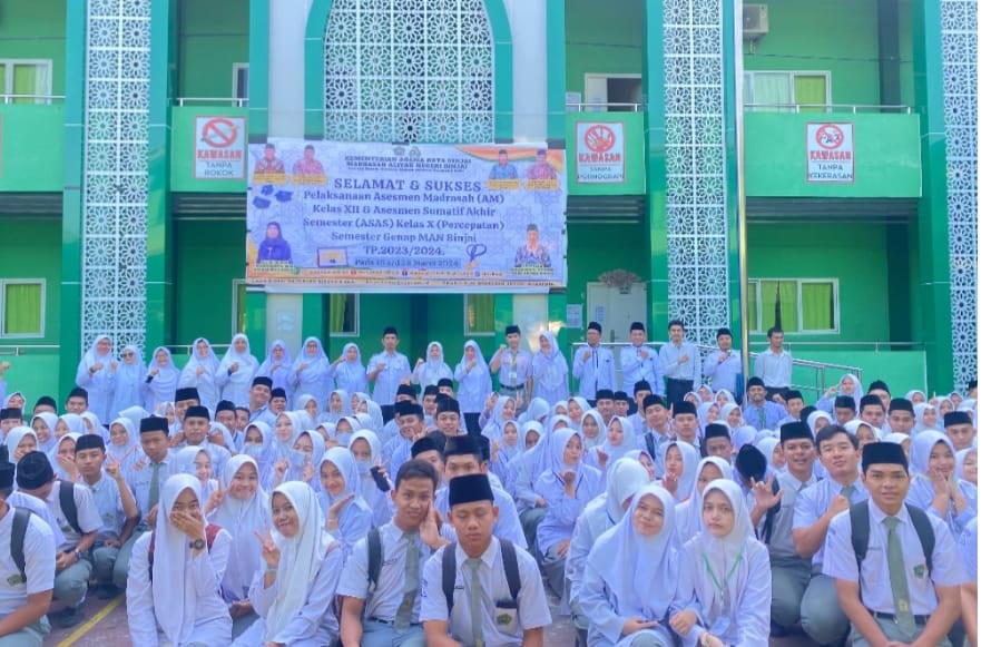 MAN Binjai Gelar Assesmen Madrasah Untuk Siswa Kelas XII