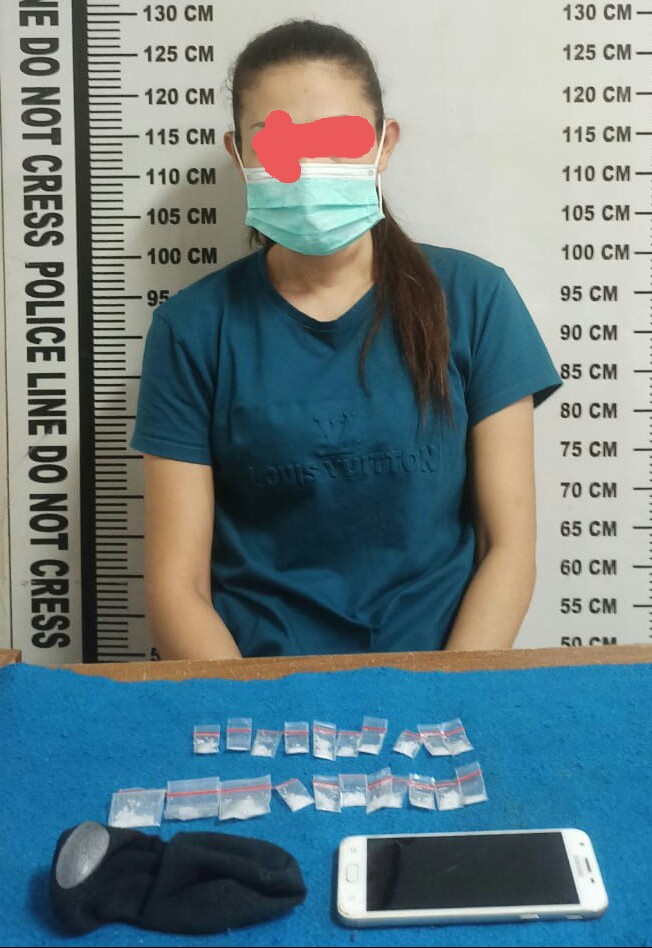 Simpan SS, Polres P.Siantar Ringkus Seorang Perempuan
