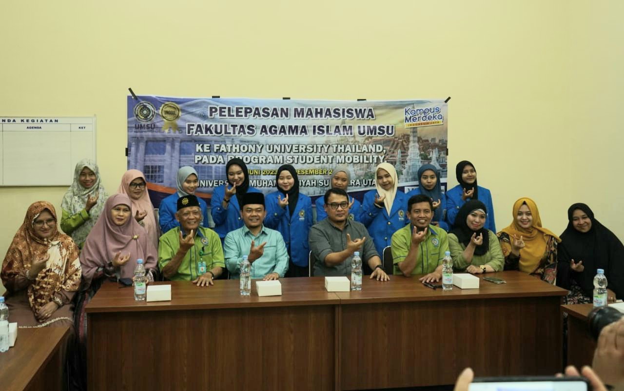 FAI UMSU Lepas 7 Mahasiswi Ikuti Student Mobility Di Fathony University Thailand