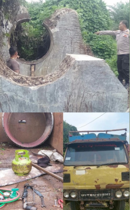 Tiga Pencuri Pipa Besi PTPN 4 Kebun Dolok Ilir Ditangkap