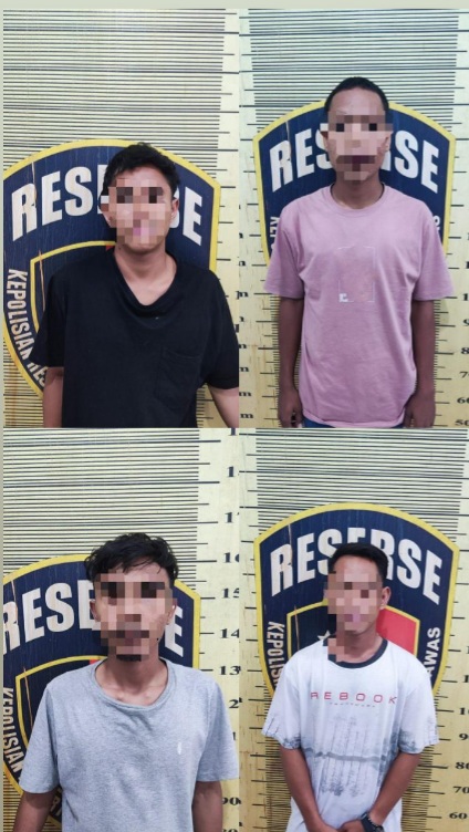 Empat Pemeras Diamankan Satreskrim Polres Padanglawas
