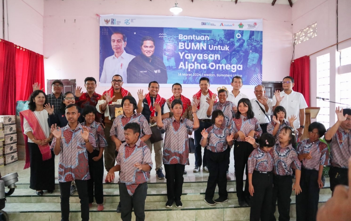 PTPN IV Bantu Yayasan Kesejahteraan Penyandang Disabilitas GBKP Alpha Omega Di Kabanjahe