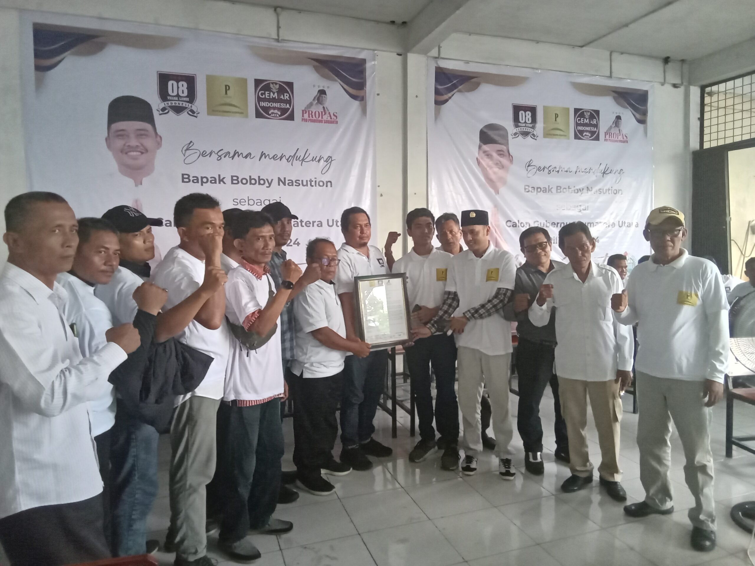 Sejumlah Relawan Deklarasi Dukung Bobby Nasution Jadi Balon Gubsu