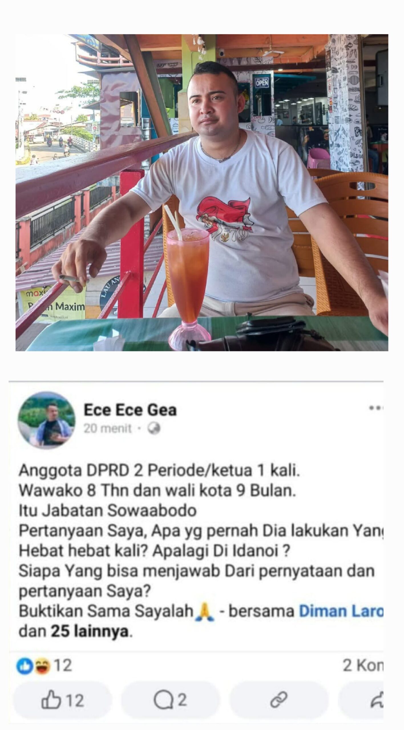 Hina Wali Kota Gunungsitoli Di Medsos, Juli Yarman Gea Dihukum 3 Bulan Penjara