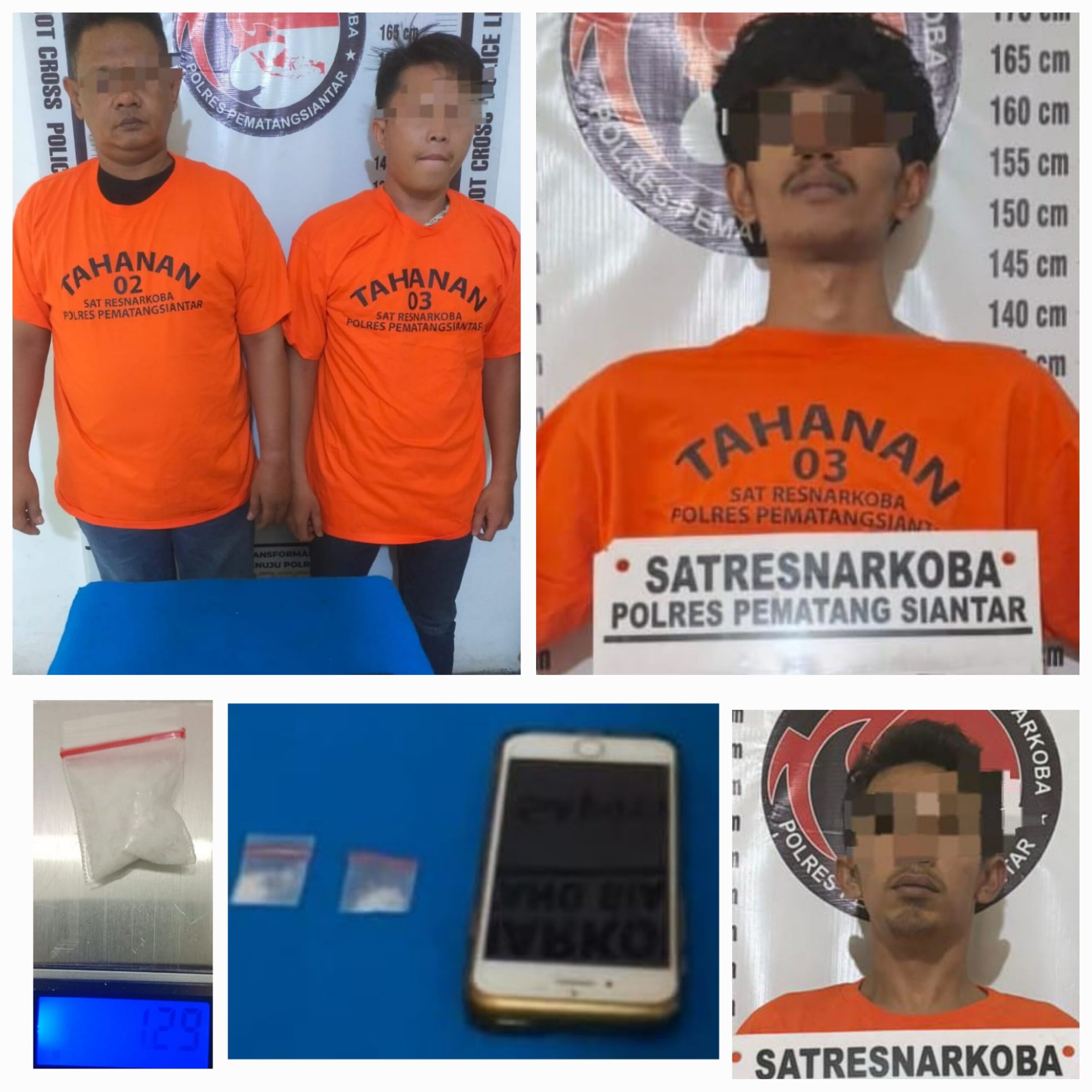 Polres Pematangsiantar Ringkus Empat Pengedar Sabu