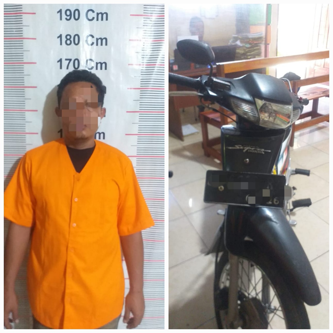 Pelaku Pencurian Sepeda Motor Di Bahorok Diciduk