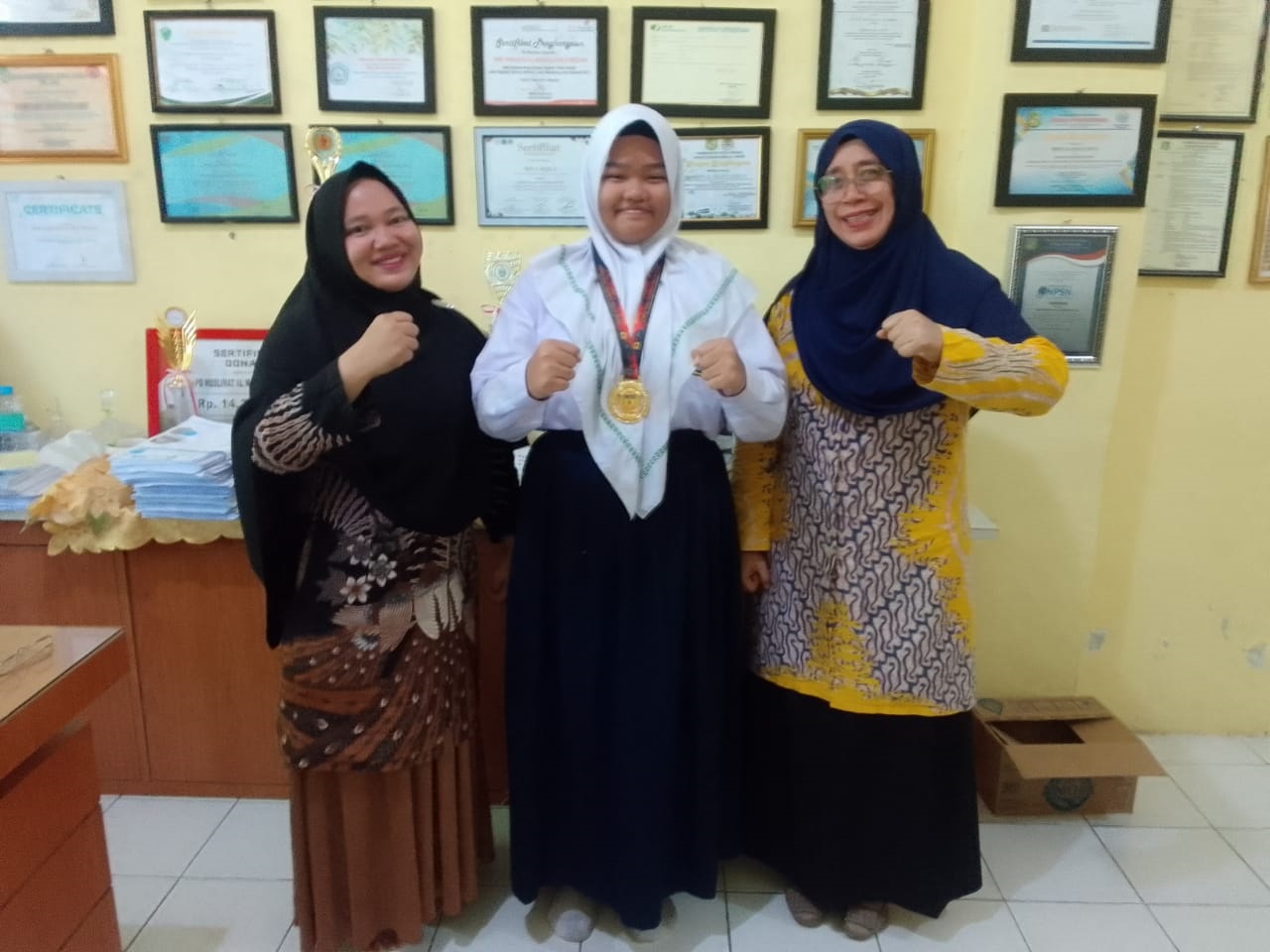 SMP Al Washliyah 8 Medan Bangga Prestasi Shazia