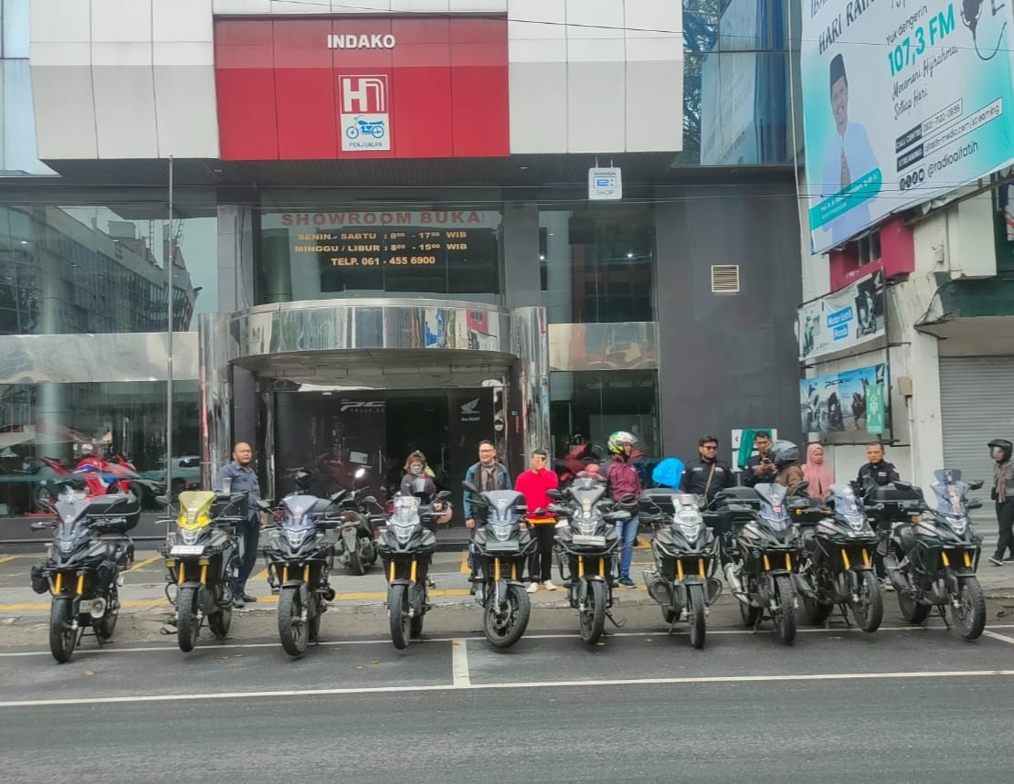 Bikers CB150X Adv Id Medan Syukuri Kuatnya Persaudaraan
