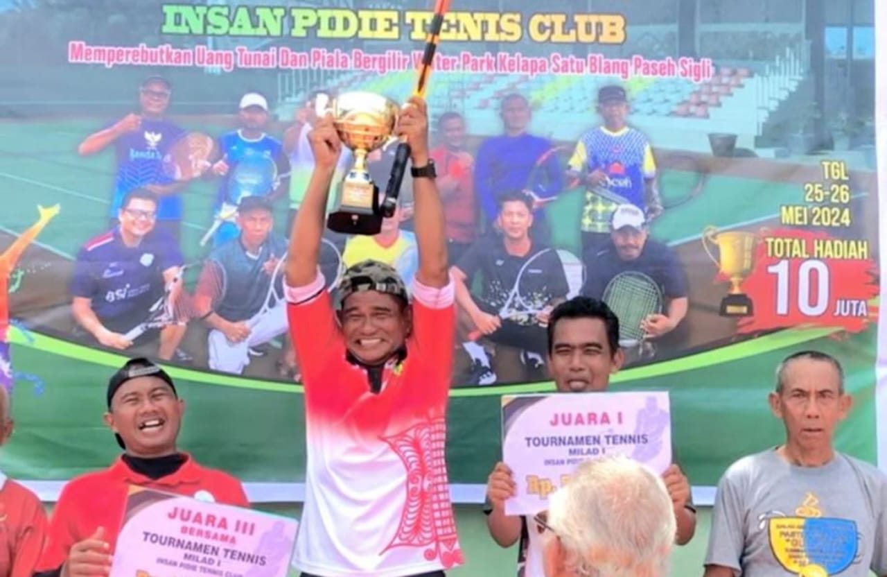 Yudha/Ain Juara Insan Pidie Tenis Club