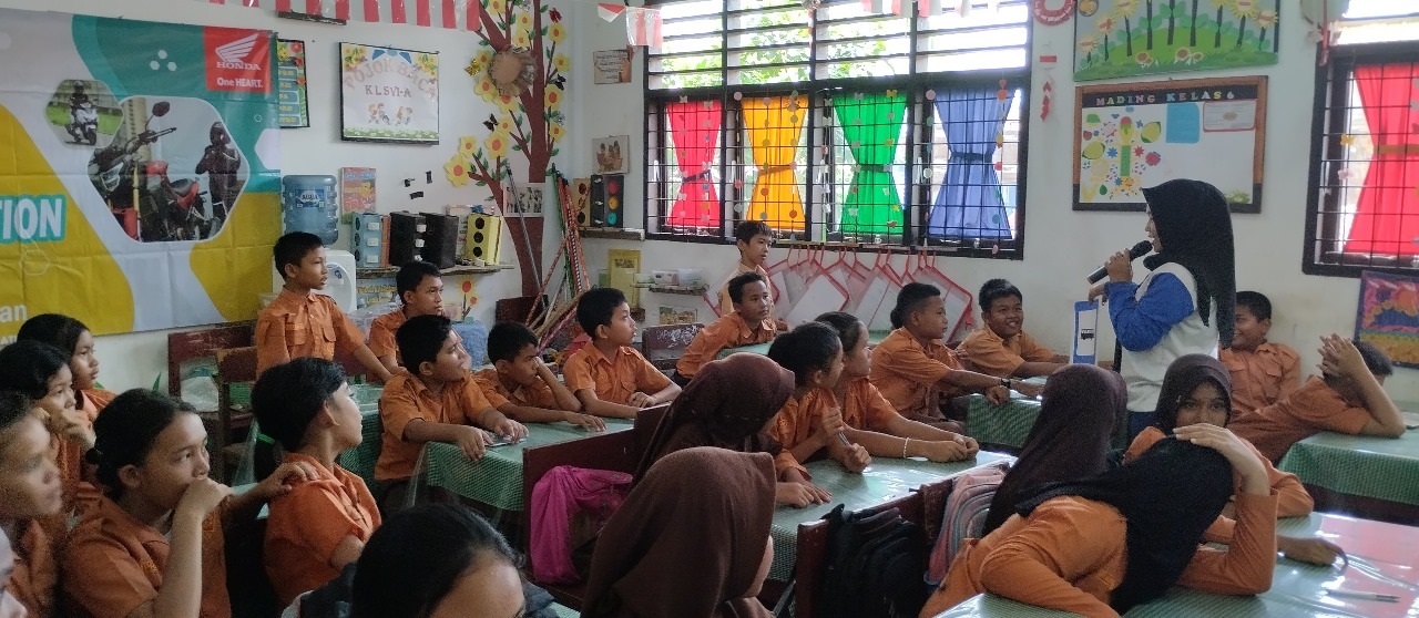 Lahirkan Generasi #Cari_Aman, Honda Edukasi Pelajar SD Galang