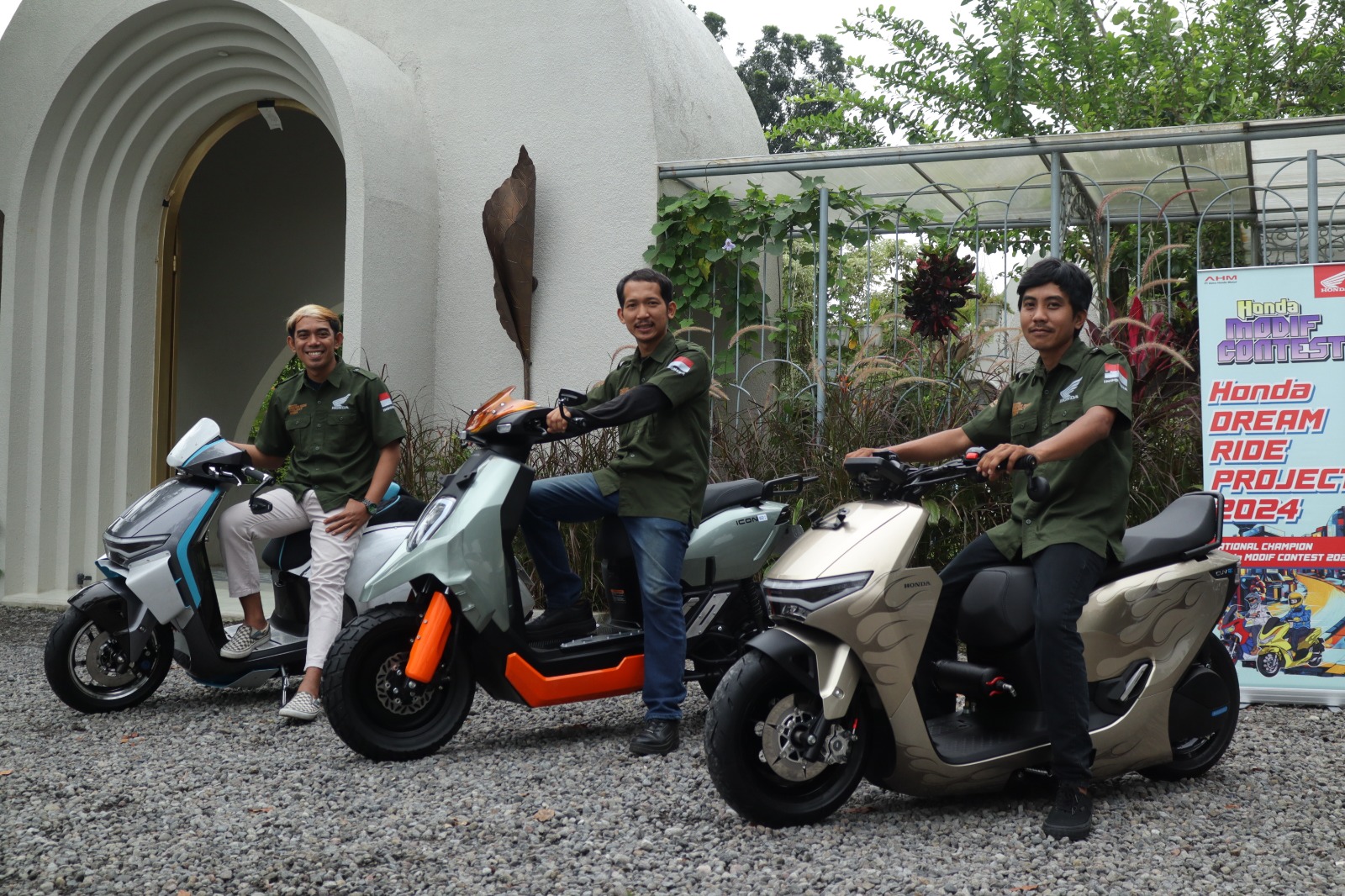 Tiga Juara Modifikasi Lahirkan Karya Perdana Pada Motor Listrik Honda