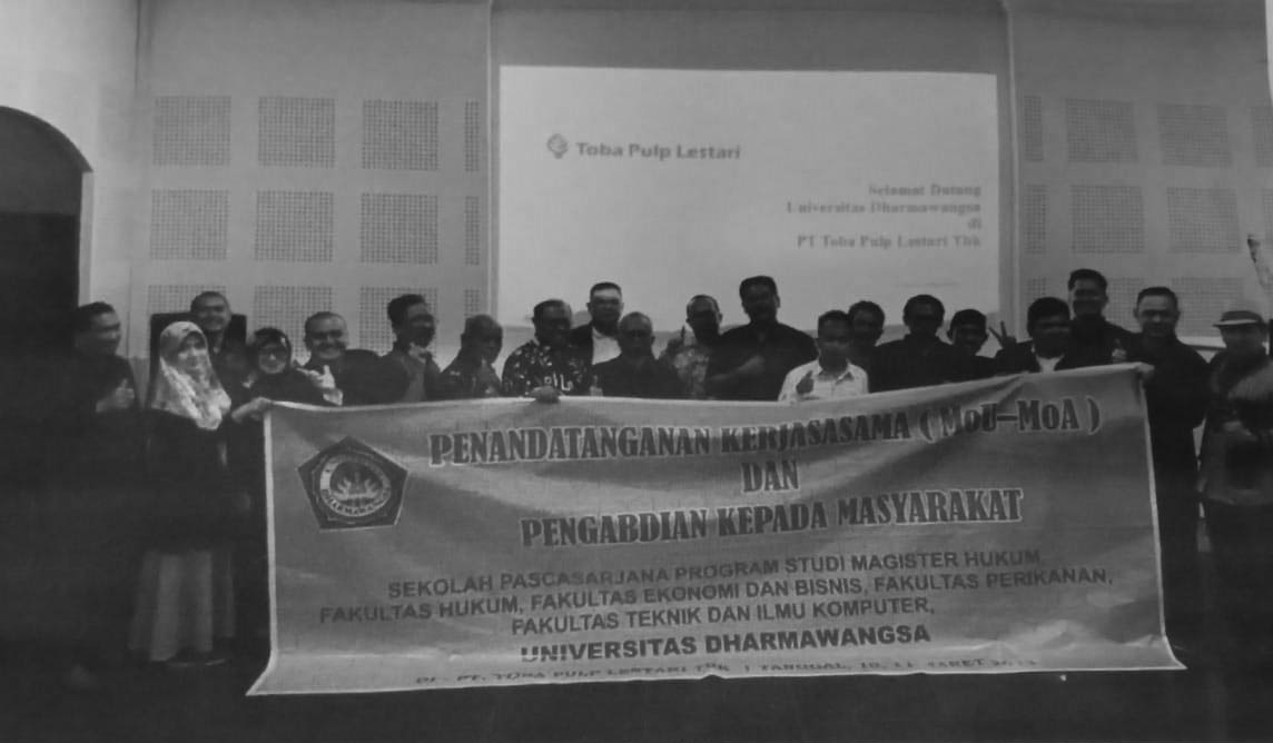 Dosen Fakultas Ekonomi Dan Bisnis UndharJalin Kerja Sama Dengan PT. Toba Pulp Lestasi