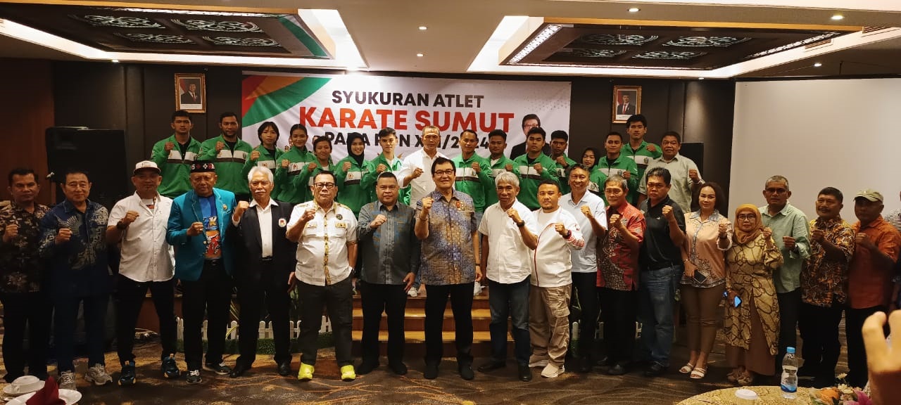 Karate Sumut Syukuran Prestasi PON