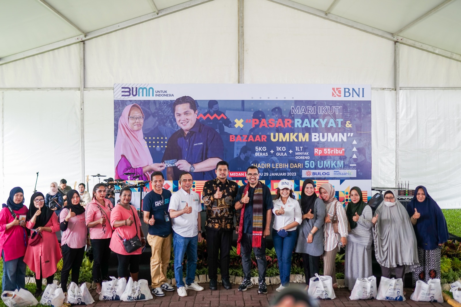 1 Dari 4 Rumah Tangga Medan Diberikan Modal Oleh Erick Thohir
