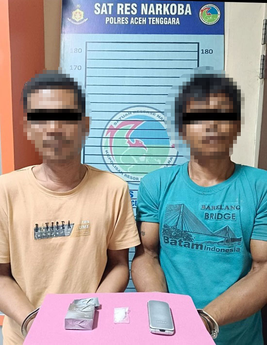 Sat Resnarkoba Agara Bekuk Dua Orang Diduga Miliki Sabu