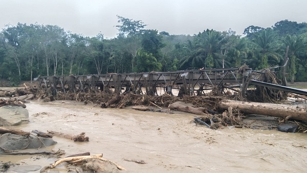 Pasca Banjir Bandang, Pemkab Langkat Hitung Biaya Pembangunan Jembatan
