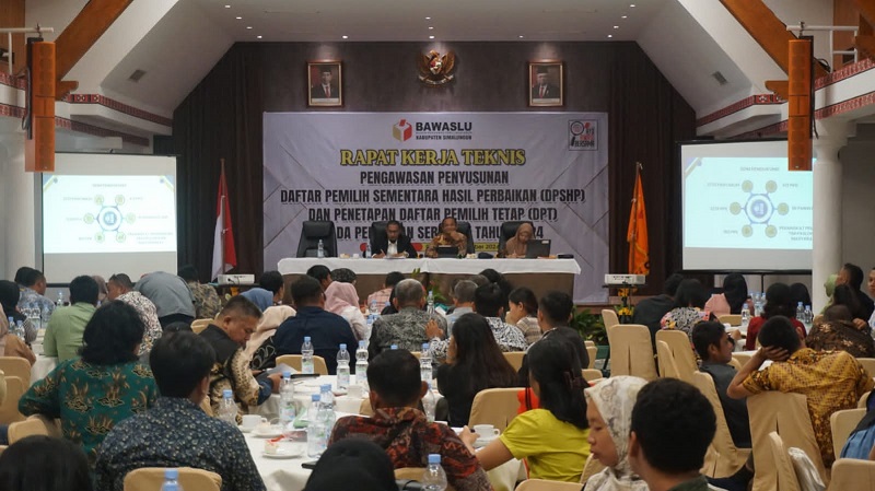 Bawaslu Simalungun Gelar Rakernis Pengawasan DPT