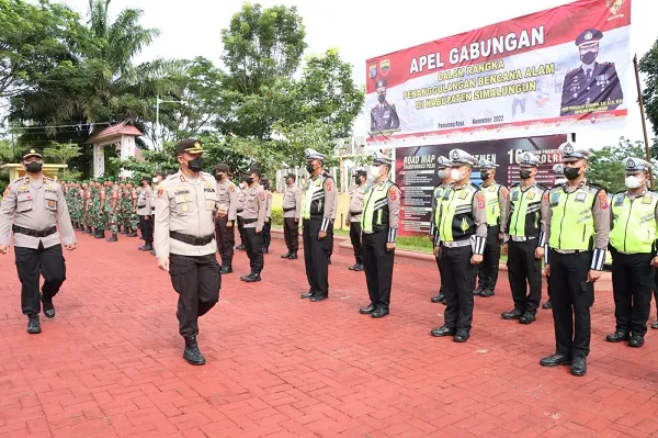 Tanggap Bencana, Polres Simalungun Gelar Apel Bersama Instansi Terkait