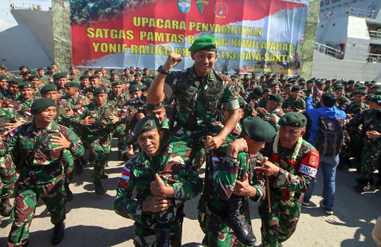 399 Prajurit Yonif RK 113/JS Kembali Dari Papua