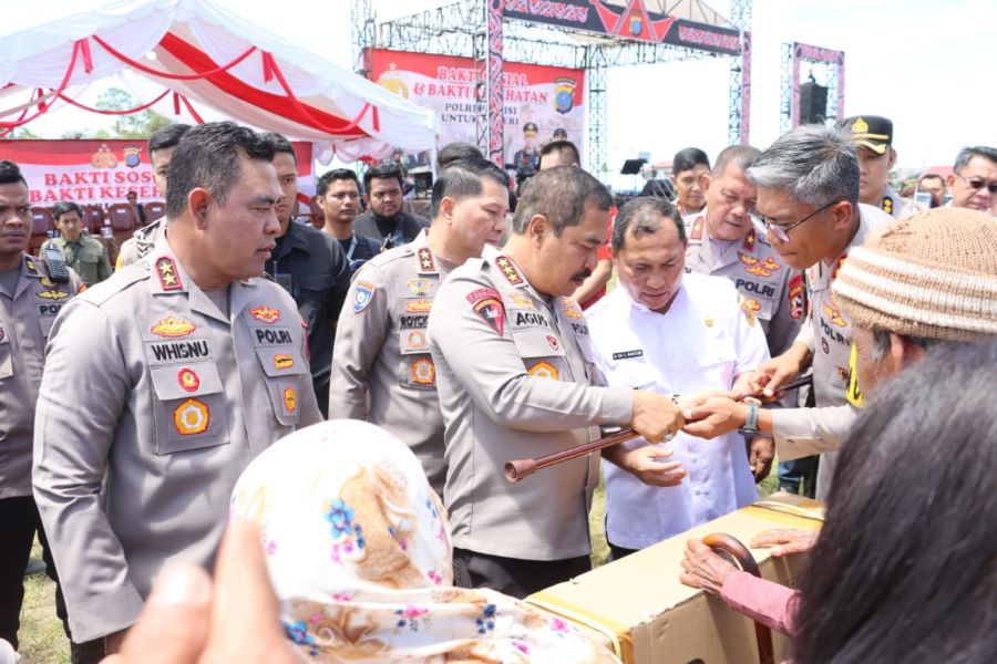 Wakapolri Gelar Bakti Sosial Dan Cek Kesehatan Gratis Warga Dairi