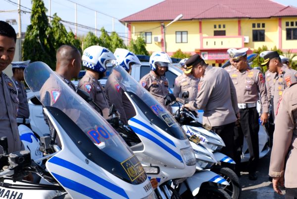 Memasuki Tahapan Pemilu 2024, Kapolres Periksa Kendaraan Dinas