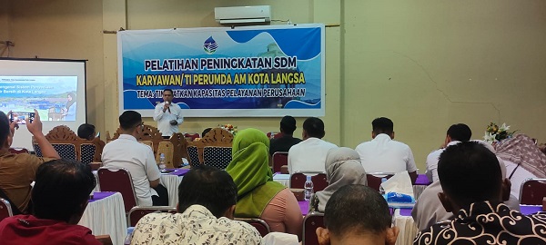 Tingkatkan Kapasitas Dan Pelayanan, PDAM Langsa Gelar Pelatihan