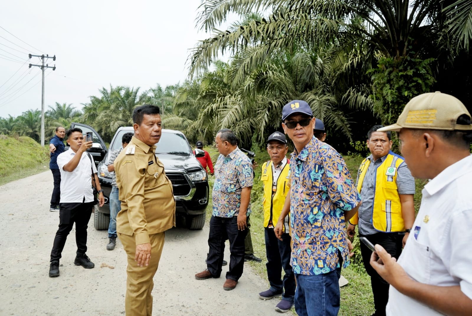 Bupati Simalungun Tinjau Infrastruktur Jalan Di Nagori Dusun Pengkolan